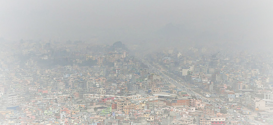 काठमाडौं बन्यो विश्वको सबैभन्दा प्रदूषित सहर